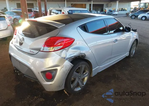 2015 Hyundai Veloster Turbo z USA, uszkodzony, nr VIN KMHTC6AE0FU243161